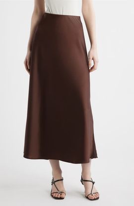 Anne Klein Anne Klein A-Line Satin Skirt