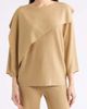 Anne Klein Anne Klein Asymmetrical Metallic Cape Sweater - 1