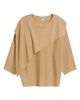 Anne Klein Anne Klein Asymmetrical Metallic Cape Sweater - 5