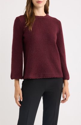 Anne Klein Anne Klein Braided Trim Sweater