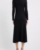 Anne Klein Anne Klein Cable Rib Midi Dress with Neck Scarf - 2