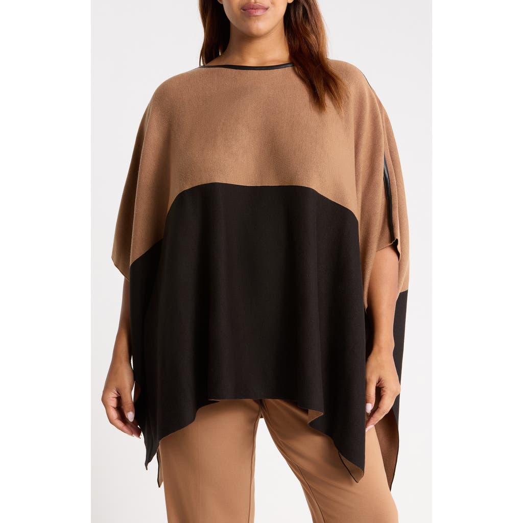 Anne Klein Anne Klein Colorblock Sweater Cape