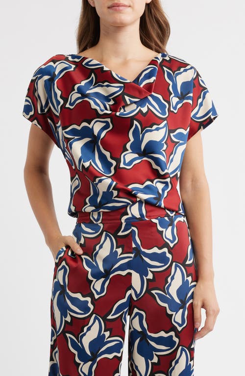 Anne Klein Anne Klein Cowl Neck Floral Top