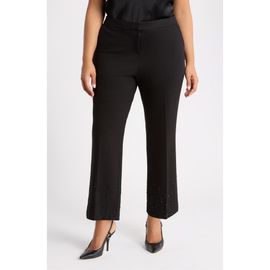 Anne Klein Anne Klein Embellished Ankle Flare Pants