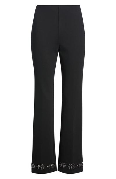 Anne Klein Anne Klein Embellished High Waist Ankle Flare Pants