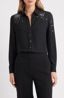 Anne Klein Anne Klein Embellished Shirt