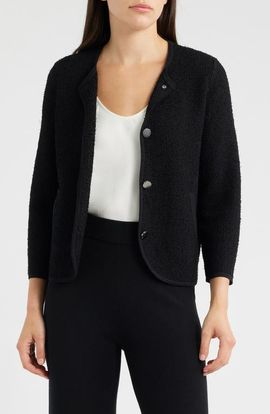 Anne Klein Anne Klein Eyelash Texture Cardigan