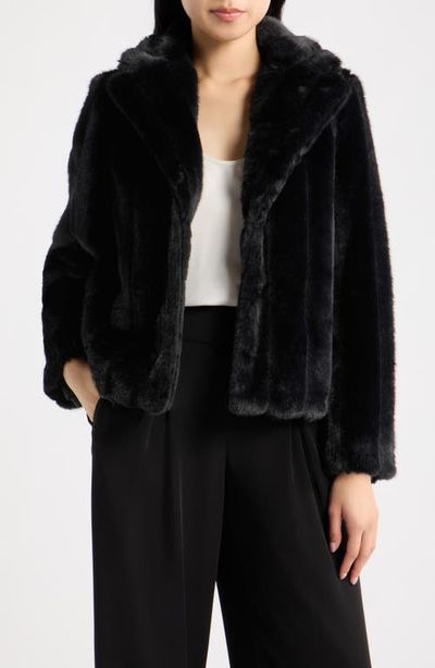 Anne Klein Anne Klein Faux Fur Crop Jacket