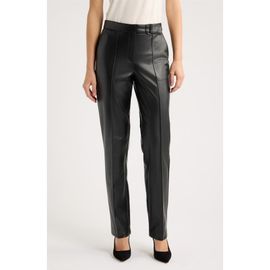 Anne Klein Anne Klein Faux Leather Straight Leg Pants