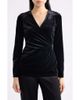 Anne Klein Anne Klein Faux Wrap Velvet Top - 1