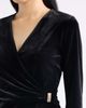 Anne Klein Anne Klein Faux Wrap Velvet Top - 4