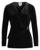 Anne Klein Anne Klein Faux Wrap Velvet Top - 5