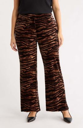Anne Klein Anne Klein Flare Velvet Pants