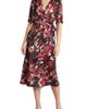Anne Klein Anne Klein Flora Print Flutter Sleeve Faux Wrap Dress - 1