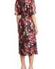 Anne Klein Anne Klein Flora Print Flutter Sleeve Faux Wrap Dress - 2