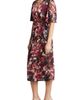 Anne Klein Anne Klein Flora Print Flutter Sleeve Faux Wrap Dress - 3