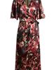 Anne Klein Anne Klein Flora Print Flutter Sleeve Faux Wrap Dress - 5