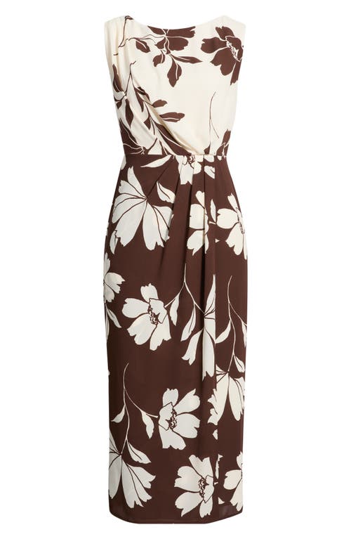 Anne Klein Anne Klein Floral Faux Wrap Maxi Dress