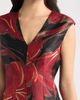 Anne Klein Anne Klein Floral Metallic V-Neck Midi Dress - 4