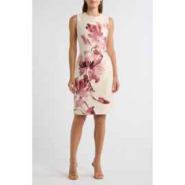 Anne Klein Anne Klein Floral Sleeveless Sheath Dress