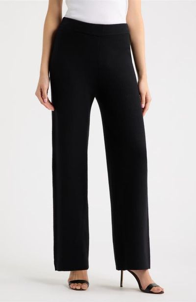 Anne Klein Anne Klein Heat Set Side Stripe Sweater Pants