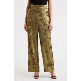 Anne Klein Anne Klein High Waist Pull-On Wide Leg Trousers