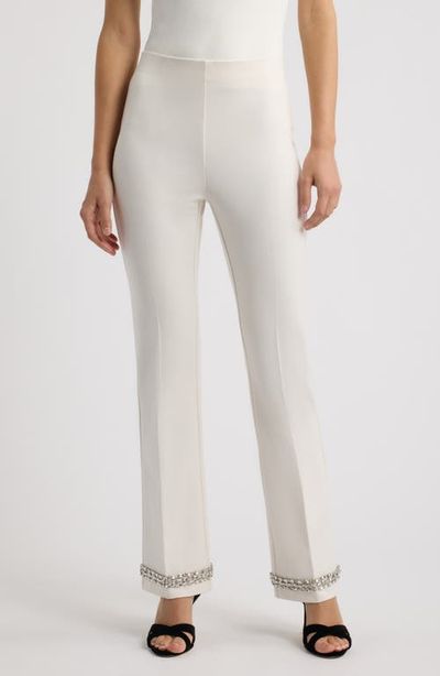 Anne Klein Anne Klein Hollywood Embellished Ankle Flare Pants