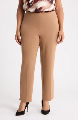 Anne Klein Anne Klein Hollywood Waist Straight Leg Ankle Pants
