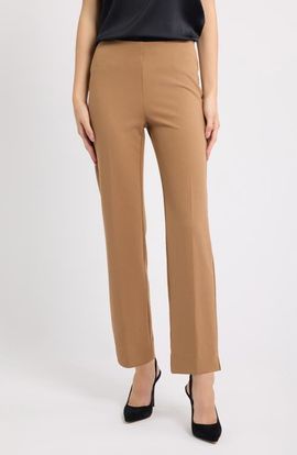 Anne Klein Anne Klein Hollywood Waist Straight Leg Pull-On Pants