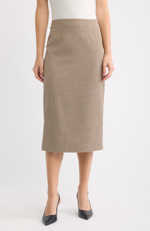 Anne Klein Anne Klein Houndstooth Midi Skirt