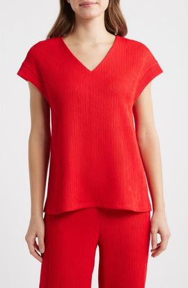 Anne Klein Anne Klein Knit V-Neck Top