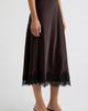 Anne Klein Anne Klein Lace Trim Satin Bias Midi Skirt - 3