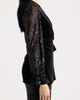 Anne Klein Anne Klein Leo Sequin Sleeve Velvet Wrap Top - 3