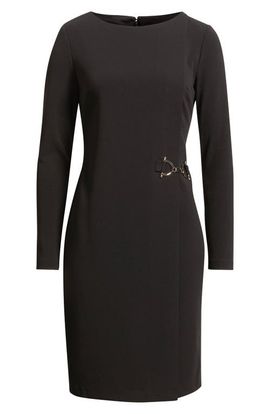 Anne Klein Anne Klein Long Sleeve Scuba Sheath Dress