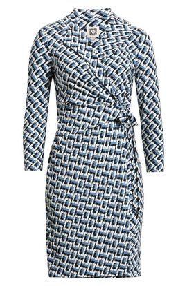 Anne Klein Anne Klein Notch Collar Wrap Dress