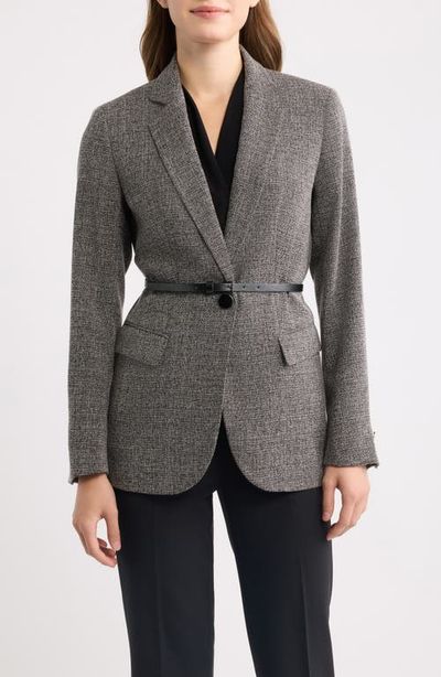 Anne Klein Anne Klein One-Button Belted Blazer