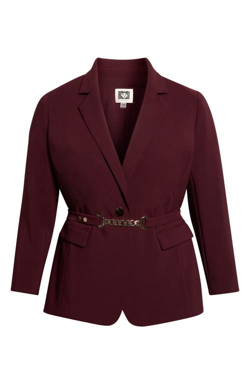 Anne Klein Anne Klein One-Button Notch Collar Blazer