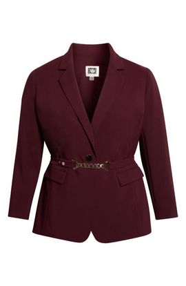 Anne Klein Anne Klein One-Button Notch Collar Blazer