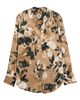 Anne Klein Anne Klein Pleated Front V-Neck Long Sleeve Top - 5