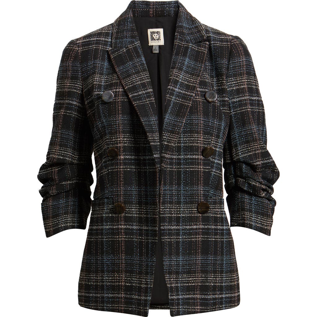 Anne Klein Anne Klein Pleated Sleeve Blazer