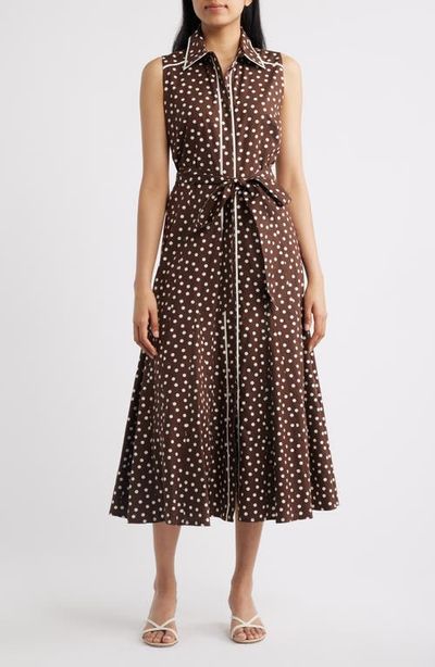 Anne Klein Anne Klein Polka Dot Midi Shirtdress