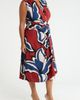 Anne Klein Anne Klein Print Surplice Midi Dress - 3