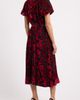 Anne Klein Anne Klein Puff Sleeve Velvet Burnout Midi Dress - 2