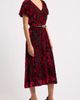 Anne Klein Anne Klein Puff Sleeve Velvet Burnout Midi Dress - 3