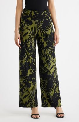 Anne Klein Anne Klein Pull-On High Waist Wide Leg Palazzo Pants