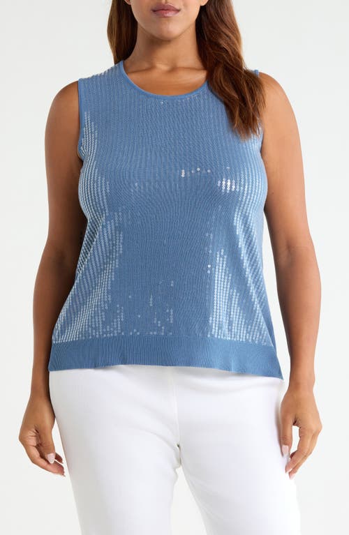 Anne Klein Anne Klein Sequin Detail Sweater Tank