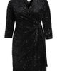 Anne Klein Anne Klein Sequin Faux Wrap Dress - 5