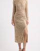 Anne Klein Anne Klein Sequin Keyhole Long Sleeve Midi Dress - 1