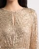 Anne Klein Anne Klein Sequin Keyhole Long Sleeve Midi Dress - 4