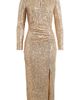 Anne Klein Anne Klein Sequin Keyhole Long Sleeve Midi Dress - 5